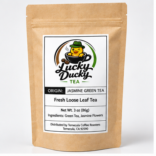 Lucky Ducky Tea Jasmine Green Tea product packaging