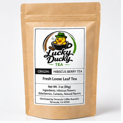 Lucky Ducky Tea Hibiscus Berry Tea product packaging