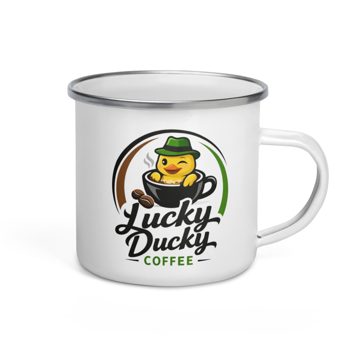 Lucky Ducky Enamel Camper Mug - Lucky Ducky Coffee - Palm Springs