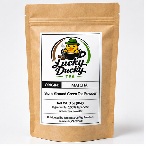 Lucky Ducky Tea Matcha product packaging