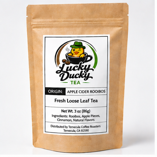 Lucky Ducky Tea Apple Cider Rooibos product packaging