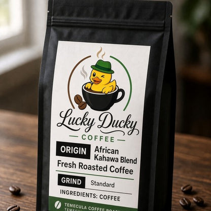 Lucky Ducky Coffee African Kahawa Blend medium-dark coffee bag hero image