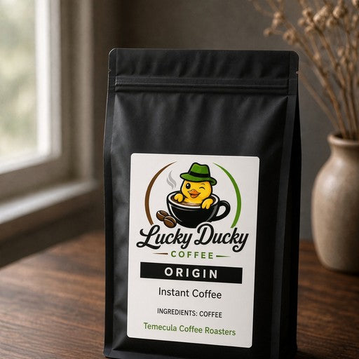 Lucky Ducky Coffee Instant Coffee 3 oz package