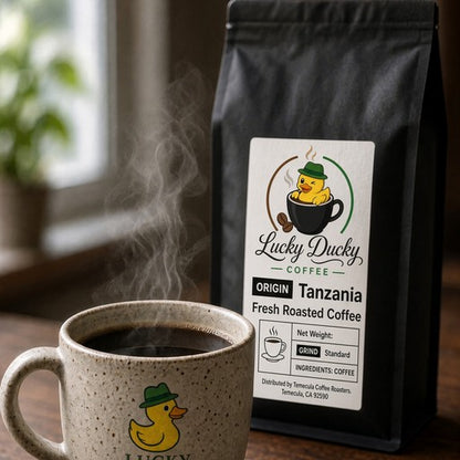 Lucky Ducky Coffee Tanzania single-origin coffee lifestyle scene
