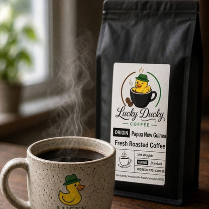 Lucky Ducky Coffee Papua New Guinea coffee lifestyle scene