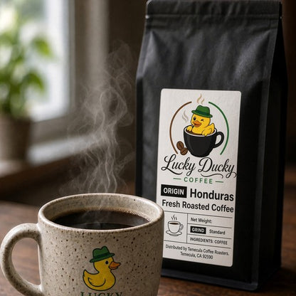Lucky Ducky Coffee Honduras single-origin coffee lifestyle scene