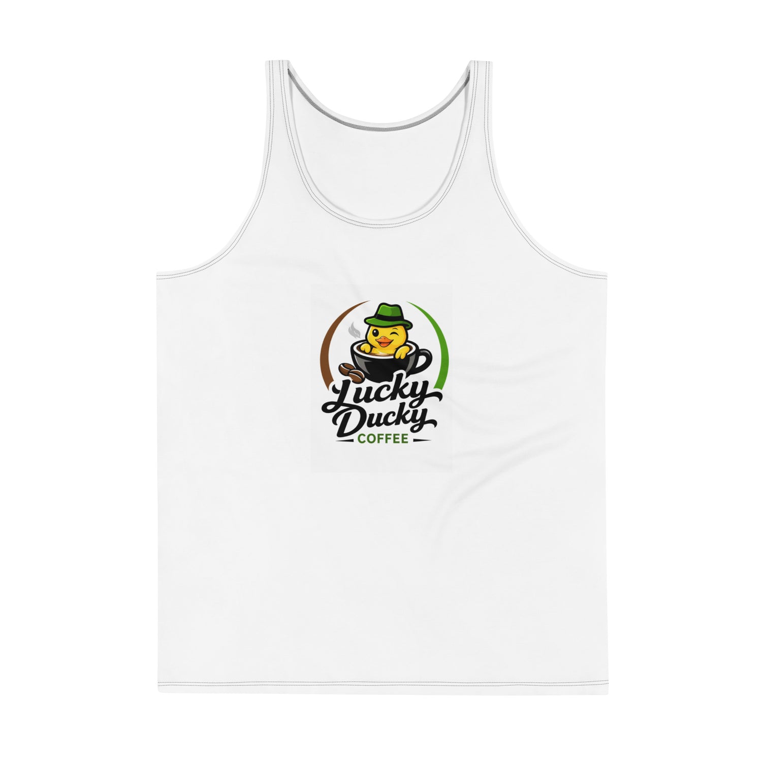 Lucky Ducky All-Over Print Tank Top - Lucky Ducky Coffee - Palm Springs