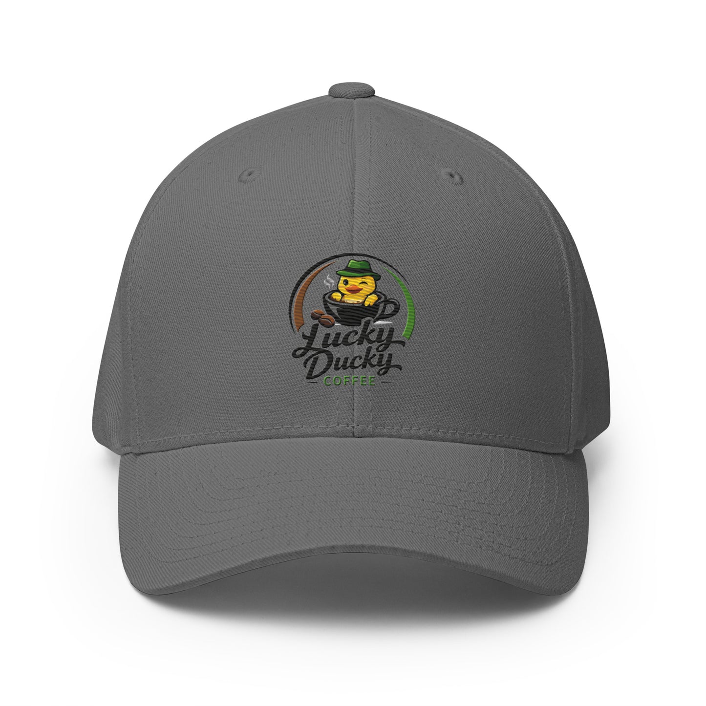 Lucky Ducky Structured Stretch Cap - Lucky Ducky Coffee - Palm Springs