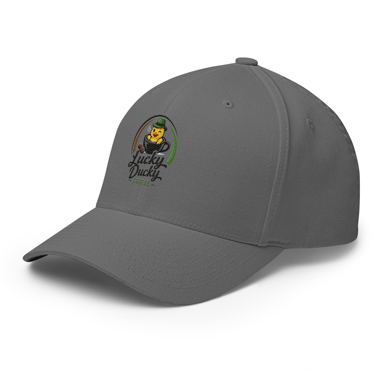 Lucky Ducky Structured Stretch Cap - Lucky Ducky Coffee - Palm Springs