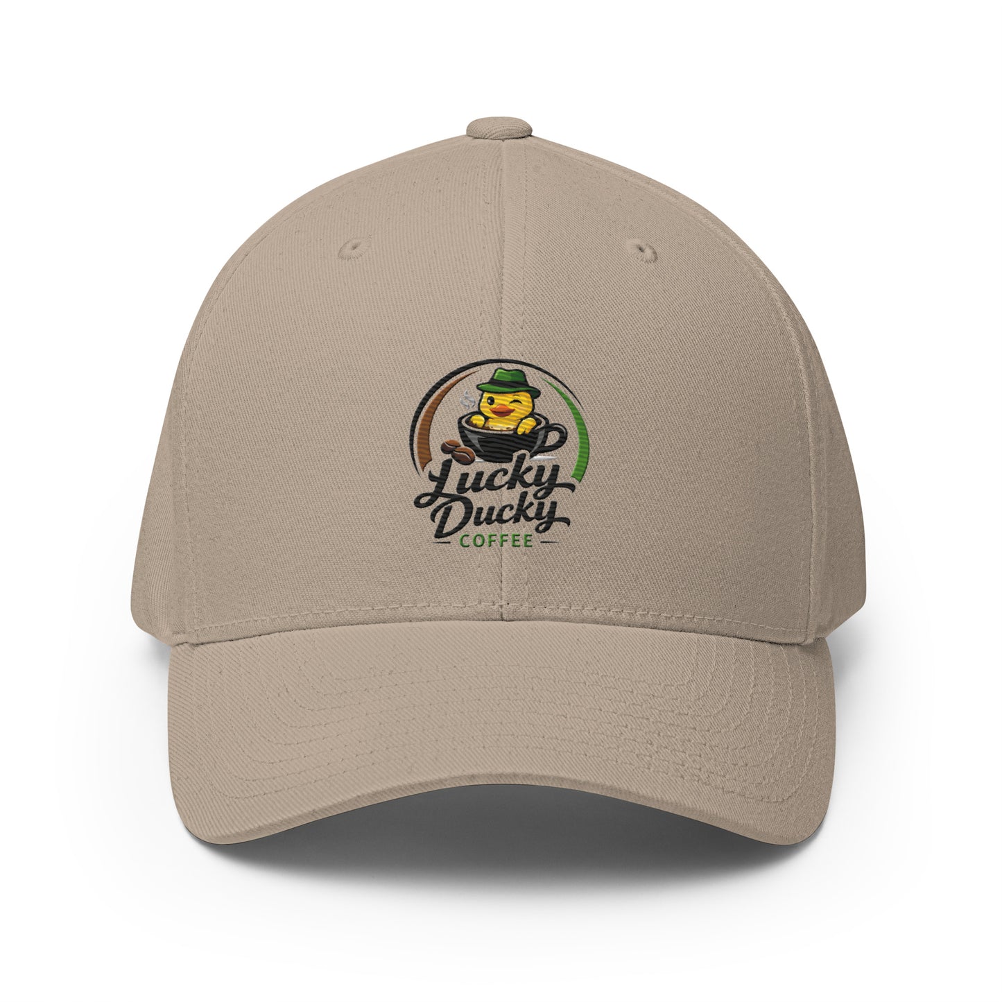 Lucky Ducky Structured Stretch Cap - Lucky Ducky Coffee - Palm Springs