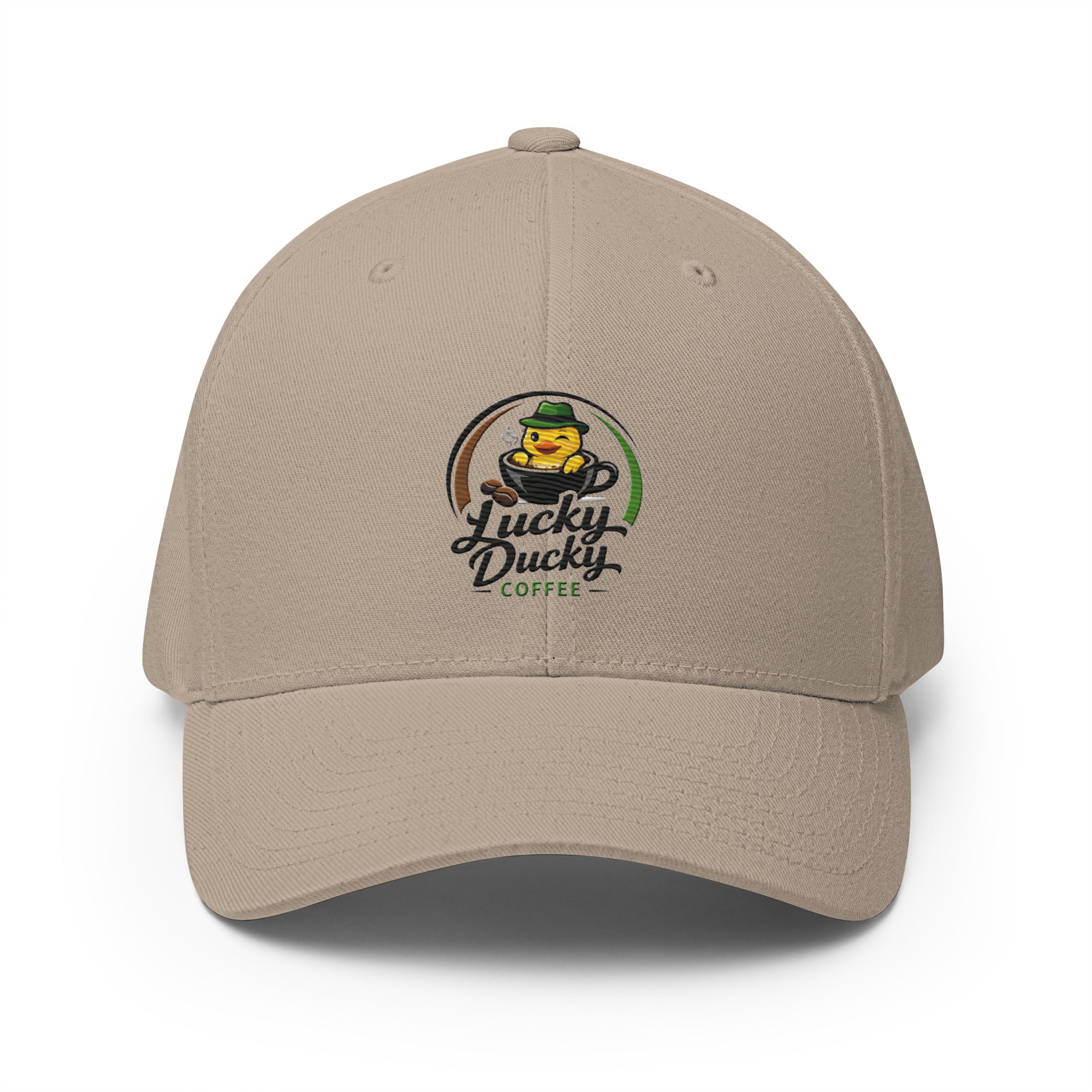 Lucky Ducky Structured Stretch Cap - Lucky Ducky Coffee - Palm Springs