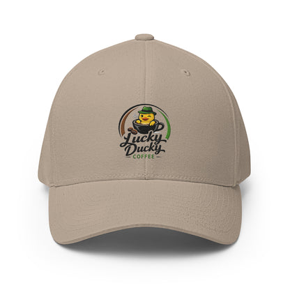 Lucky Ducky Structured Stretch Cap - Lucky Ducky Coffee - Palm Springs