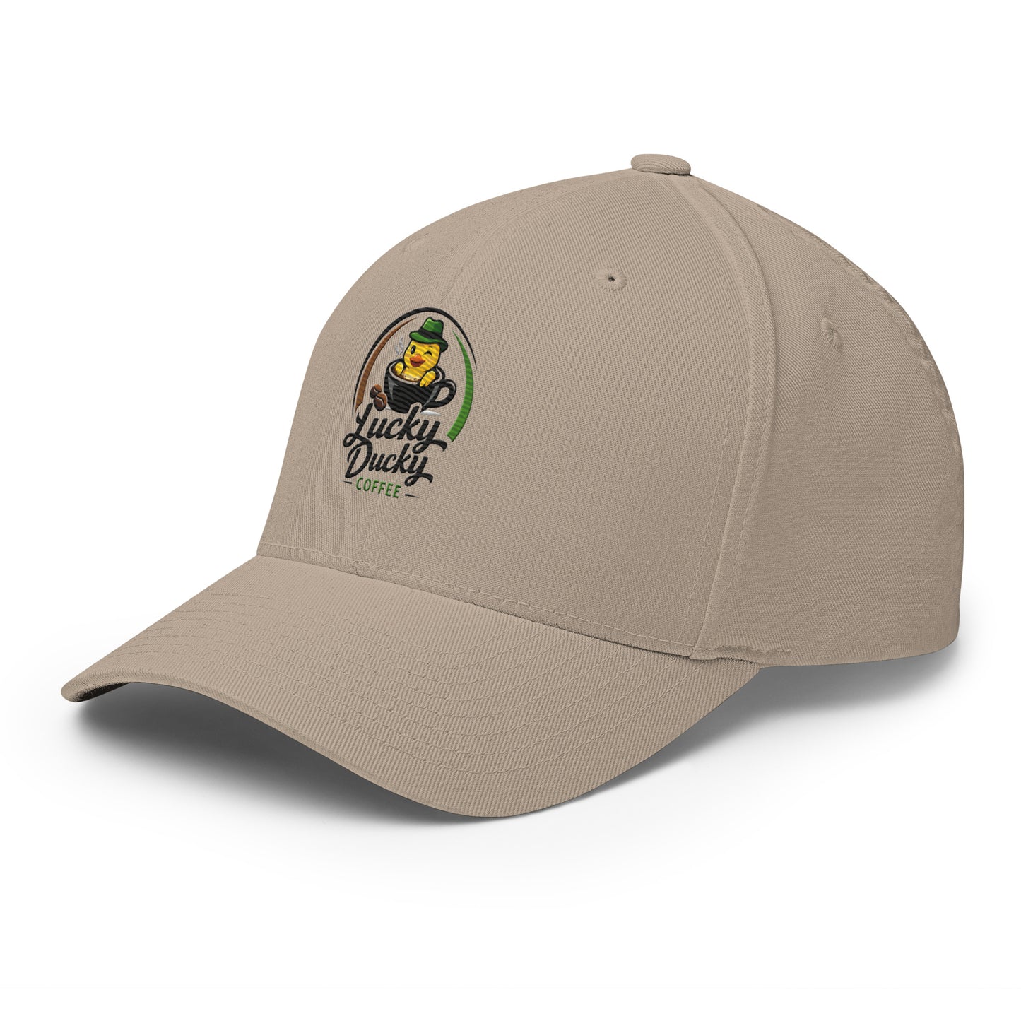 Lucky Ducky Structured Stretch Cap - Lucky Ducky Coffee - Palm Springs