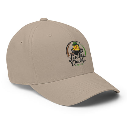 Lucky Ducky Structured Stretch Cap - Lucky Ducky Coffee - Palm Springs