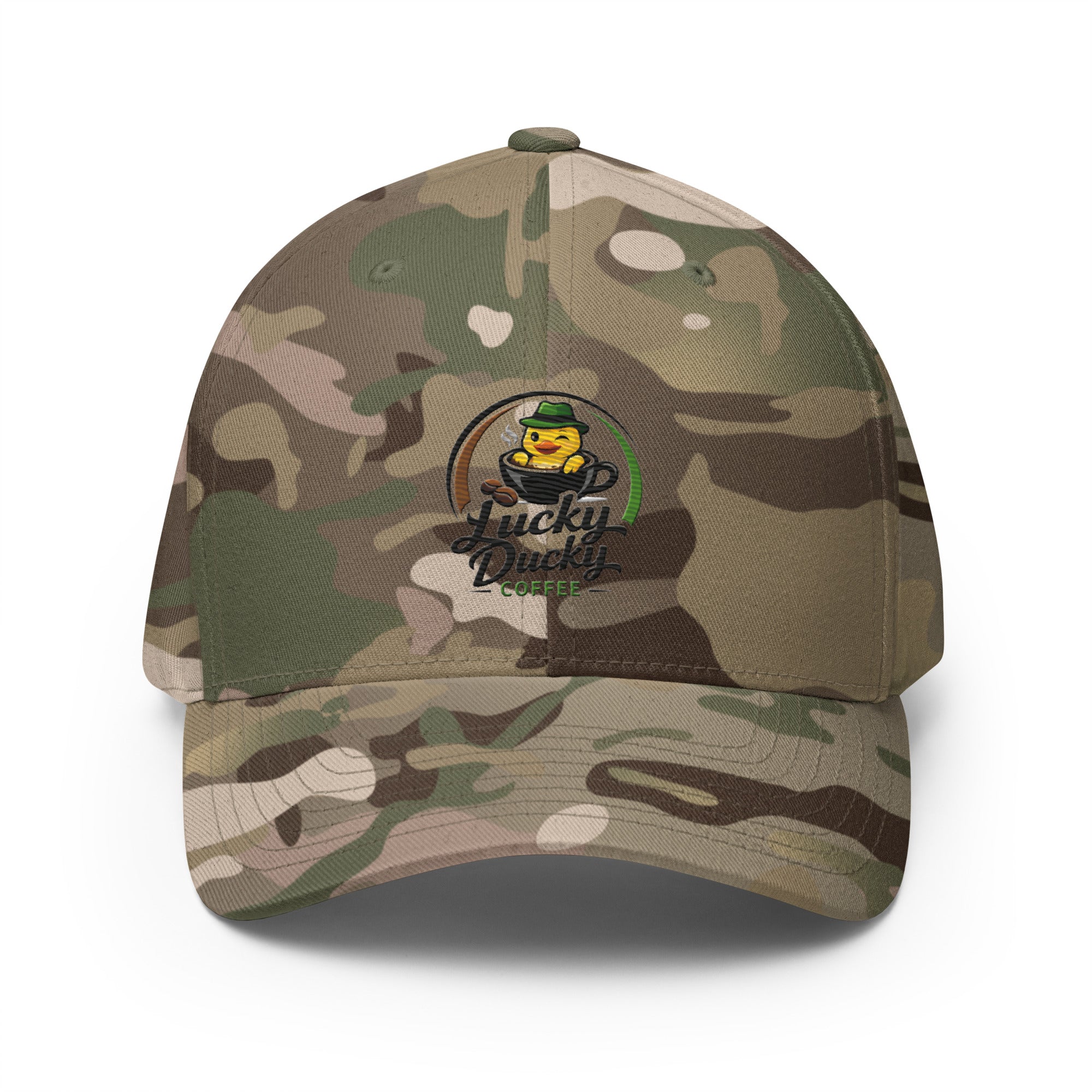 Lucky Ducky Structured Stretch Cap - Lucky Ducky Coffee - Palm Springs