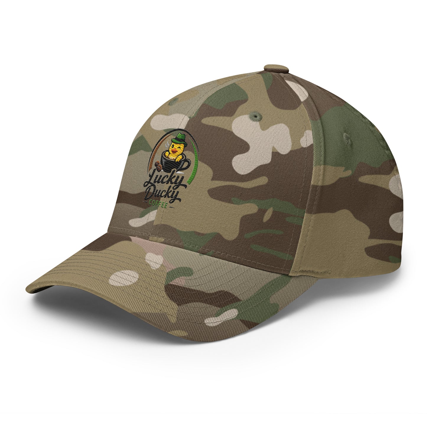 Lucky Ducky Structured Stretch Cap - Lucky Ducky Coffee - Palm Springs