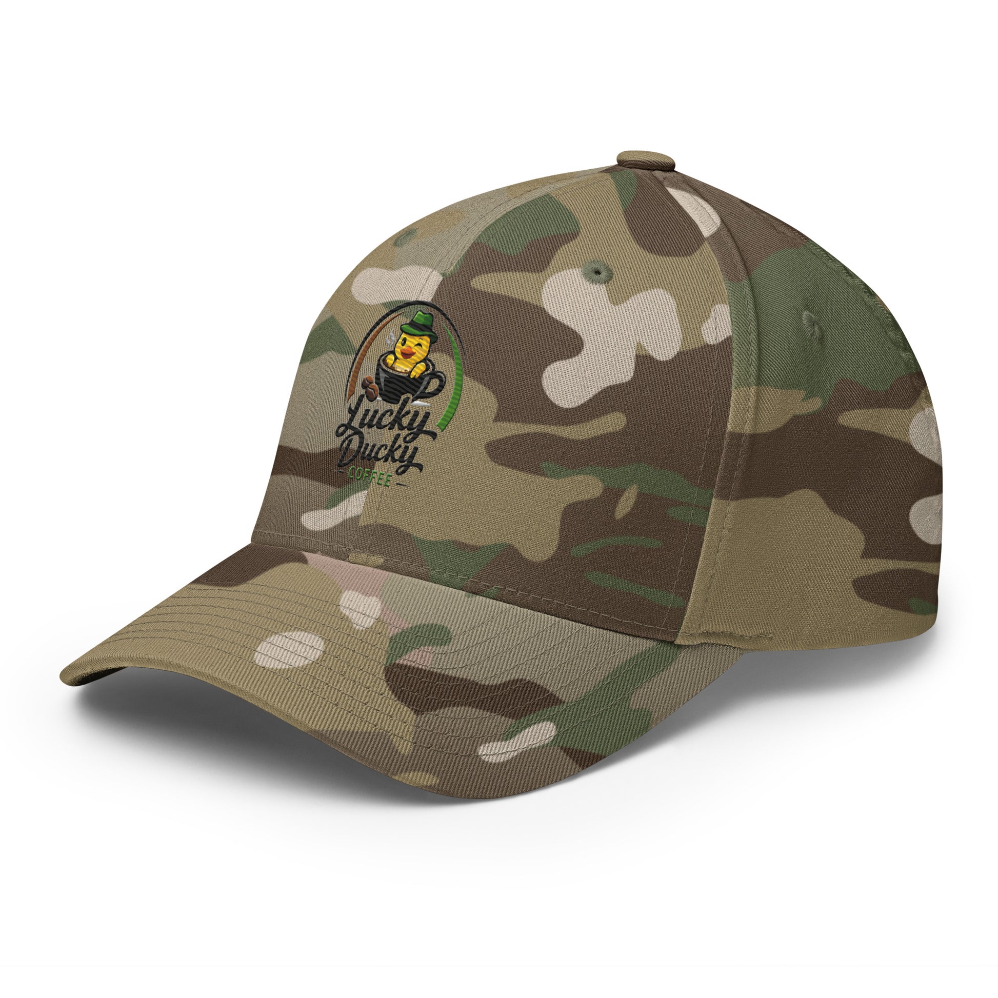 Lucky Ducky Structured Stretch Cap - Lucky Ducky Coffee - Palm Springs