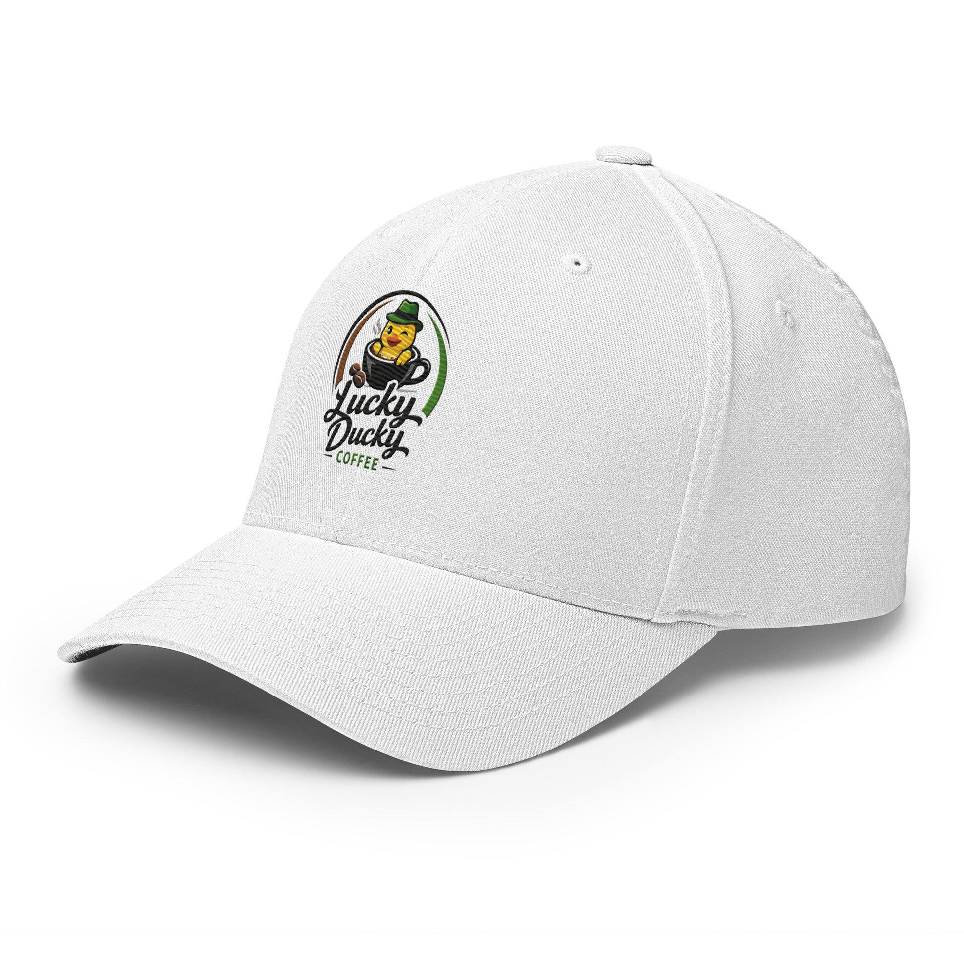 Lucky Ducky Structured Stretch Cap - Lucky Ducky Coffee - Palm Springs