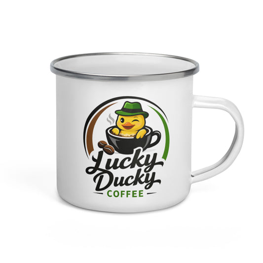 Lucky Ducky Enamel Camper Mug - Lucky Ducky Coffee - Palm Springs