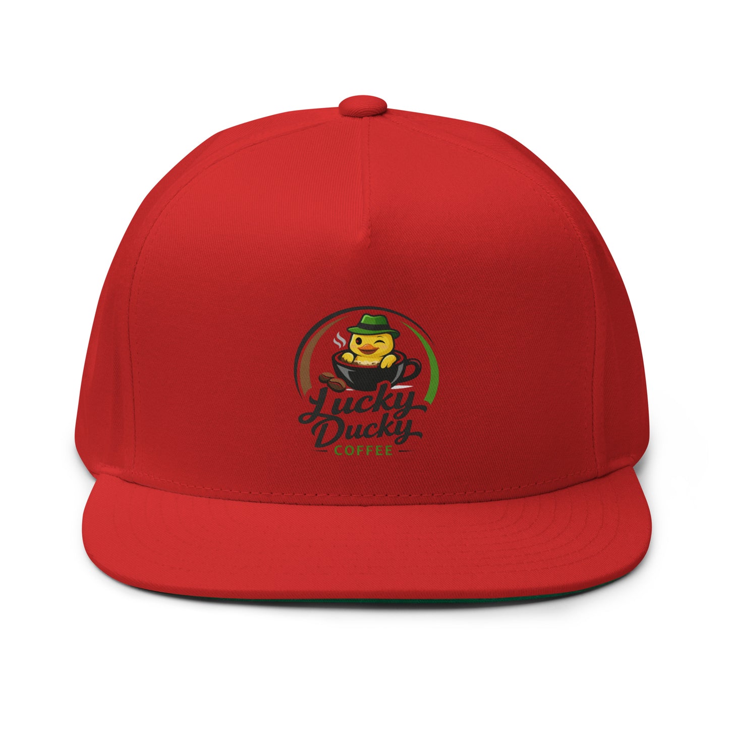 Lucky Ducky Flat Bill Cap - Lucky Ducky Coffee - Palm Springs