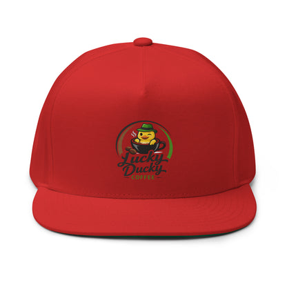 Lucky Ducky Flat Bill Cap - Lucky Ducky Coffee - Palm Springs