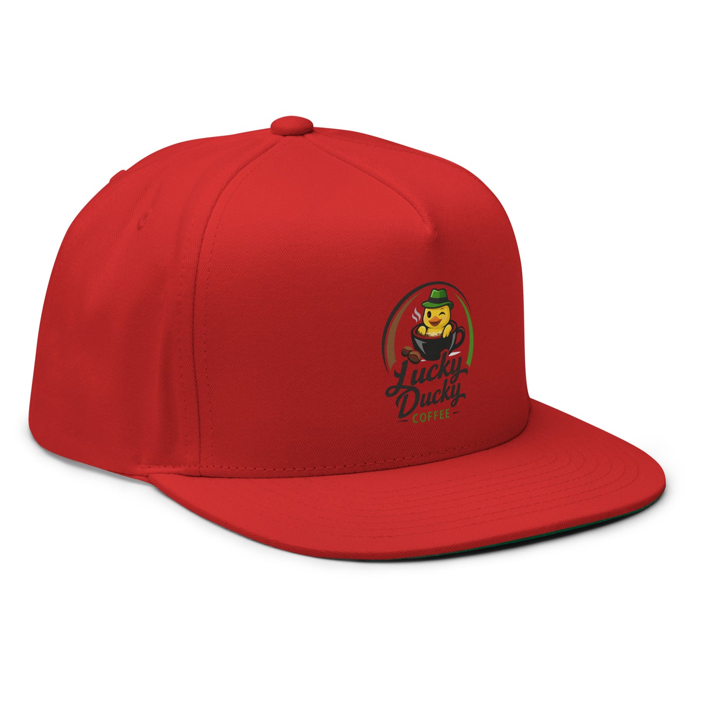 Lucky Ducky Flat Bill Cap - Lucky Ducky Coffee - Palm Springs