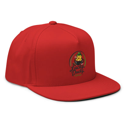 Lucky Ducky Flat Bill Cap - Lucky Ducky Coffee - Palm Springs