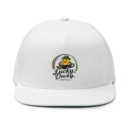 Lucky Ducky Flat Bill Cap - Lucky Ducky Coffee - Palm Springs