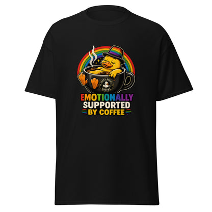 Emotionally Supported by Coffee - Lucky Ducky Coffee - Palm Springs