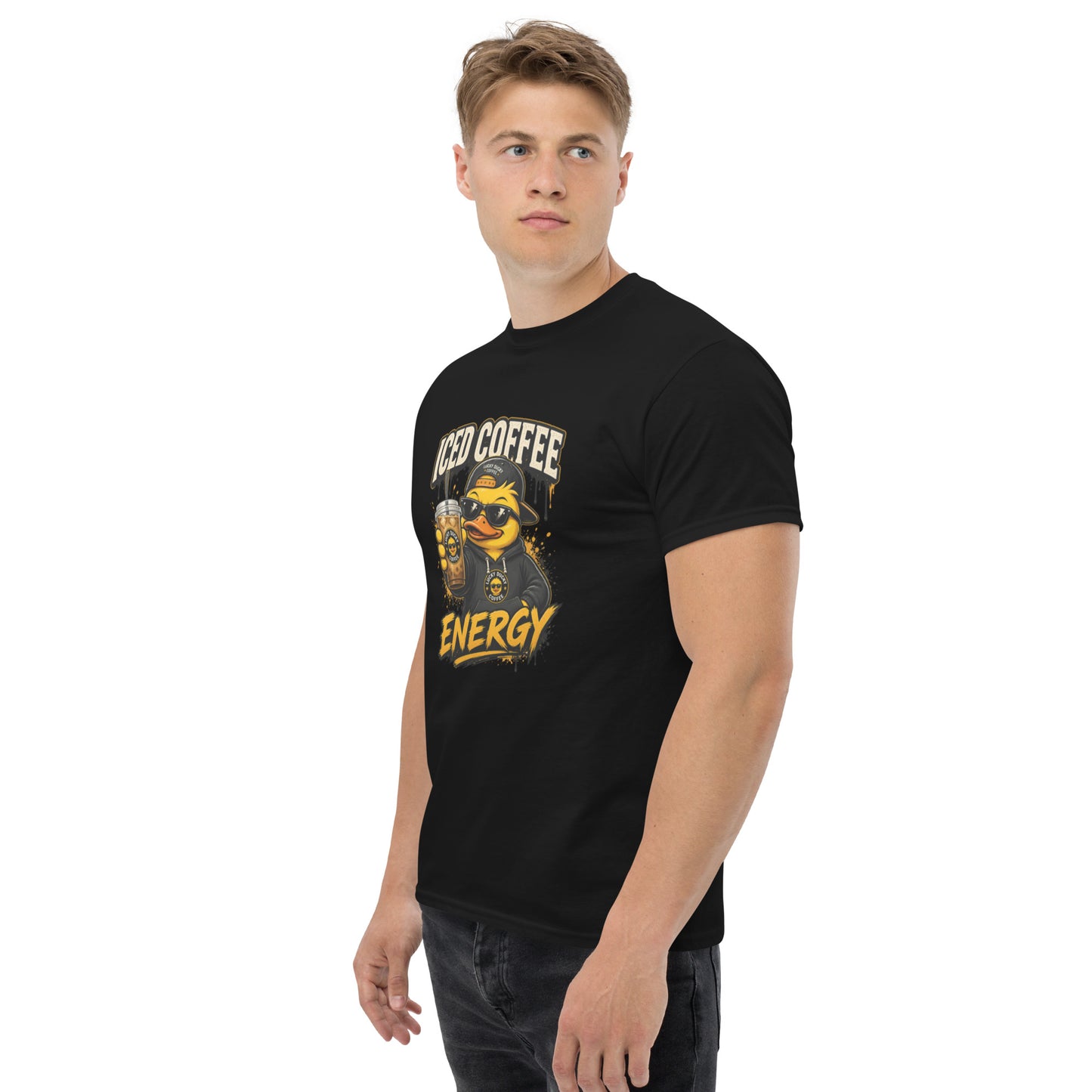 Iced Coffee Energy – Lucky Ducky Coffee Tee - Lucky Ducky Coffee - Palm Springs
