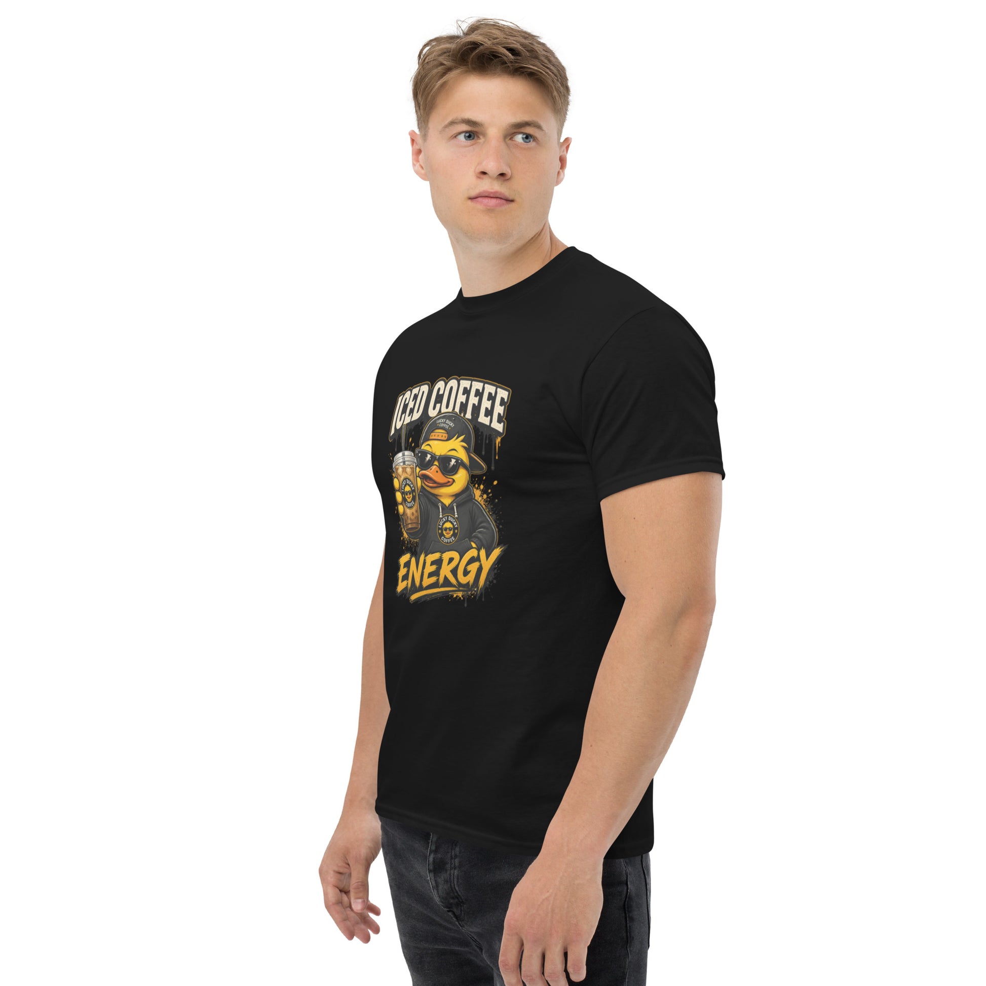 Iced Coffee Energy – Lucky Ducky Coffee Tee - Lucky Ducky Coffee - Palm Springs