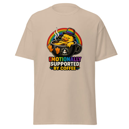 Emotionally Supported by Coffee - Lucky Ducky Coffee - Palm Springs