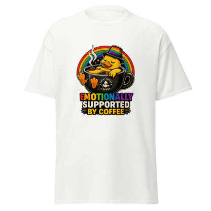 Emotionally Supported by Coffee - Lucky Ducky Coffee - Palm Springs