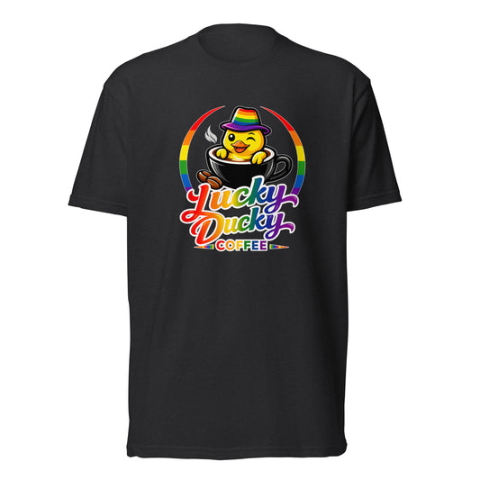 Lucky Ducky Coffee CVC Fitted Tee - Lucky Ducky Coffee - Palm Springs