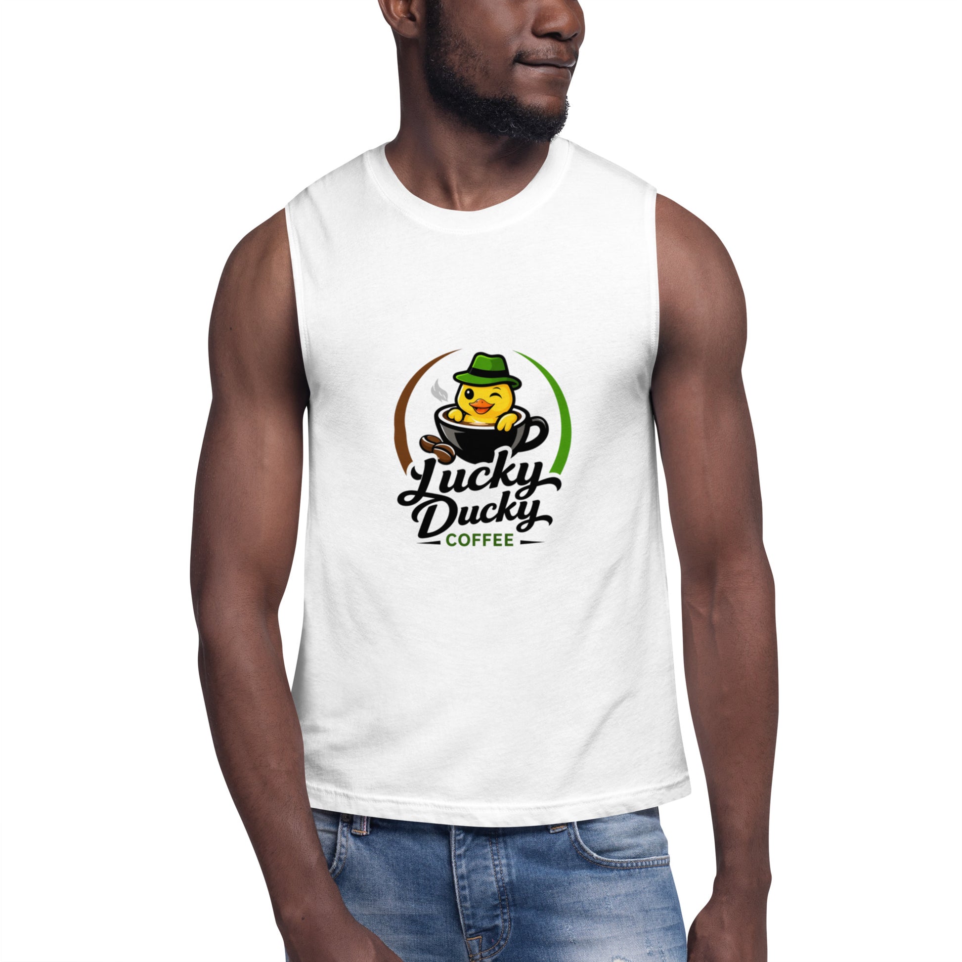 Ducky Muscle Tank - Lucky Ducky Coffee - Palm Springs