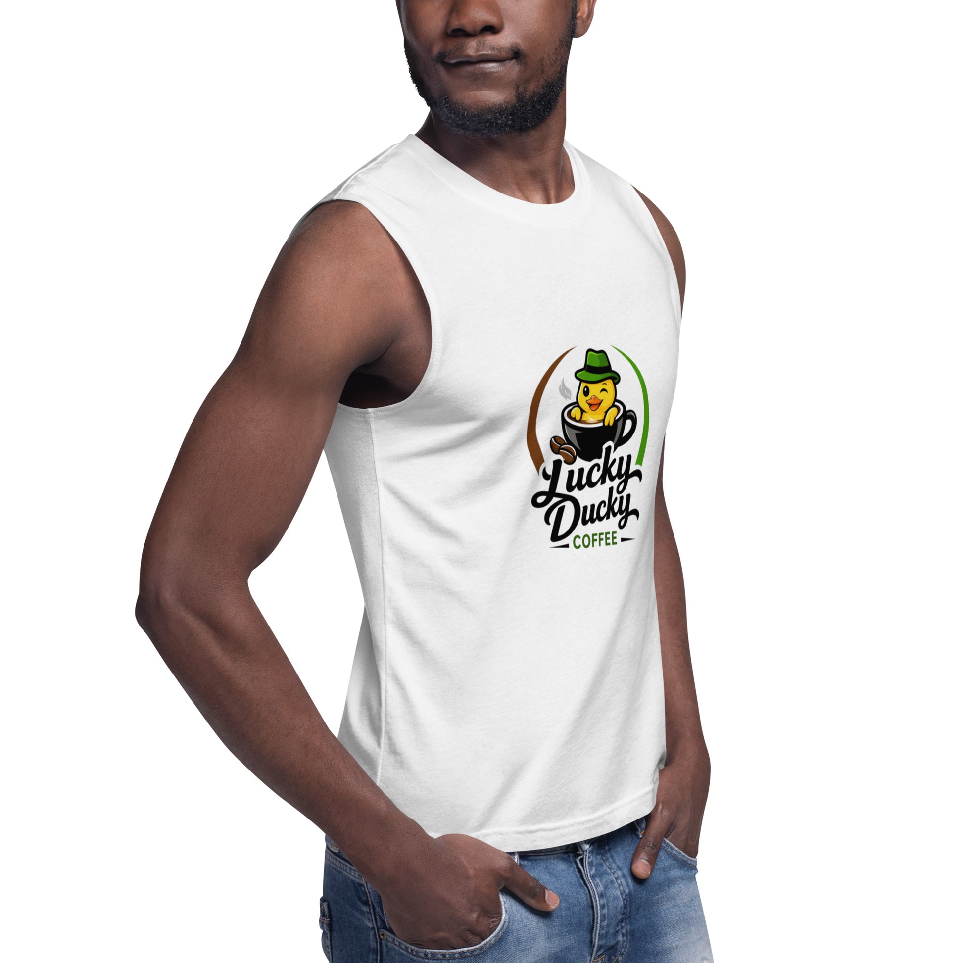 Ducky Muscle Tank - Lucky Ducky Coffee - Palm Springs