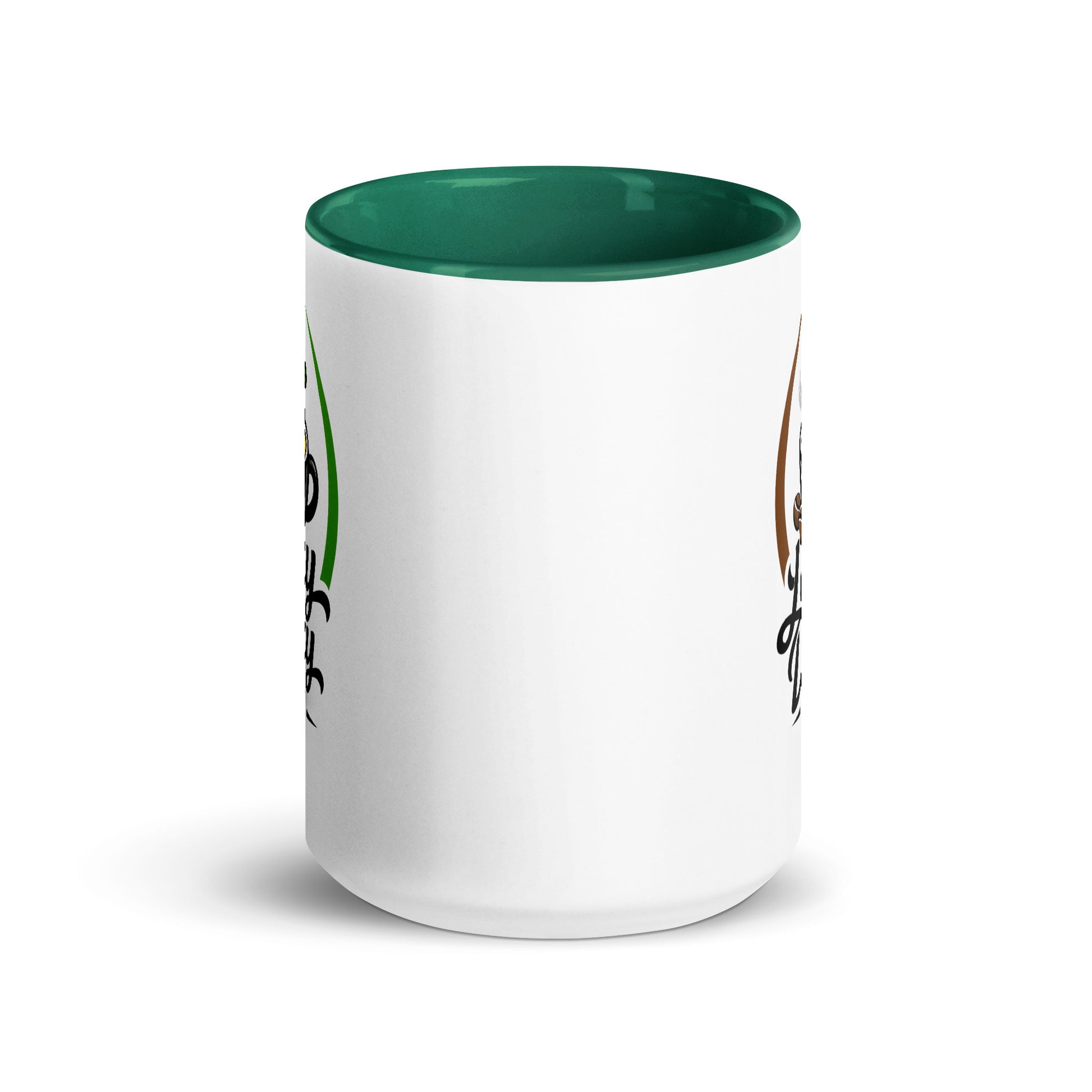Lucky Ducky Dark Green Accent Ceramic Mug - Lucky Ducky Coffee - Palm Springs