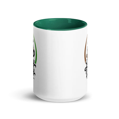 Lucky Ducky Dark Green Accent Ceramic Mug - Lucky Ducky Coffee - Palm Springs